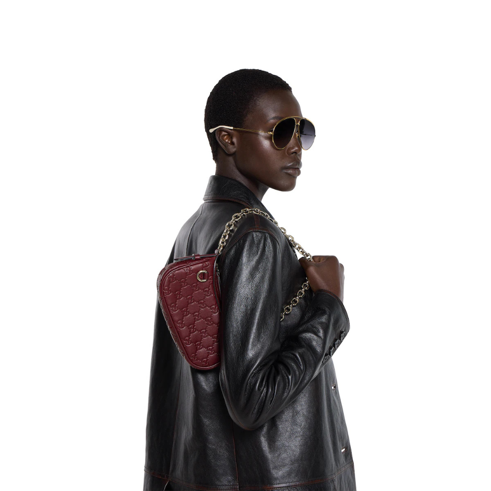 Gucci GG Emblem mini shoulder bag