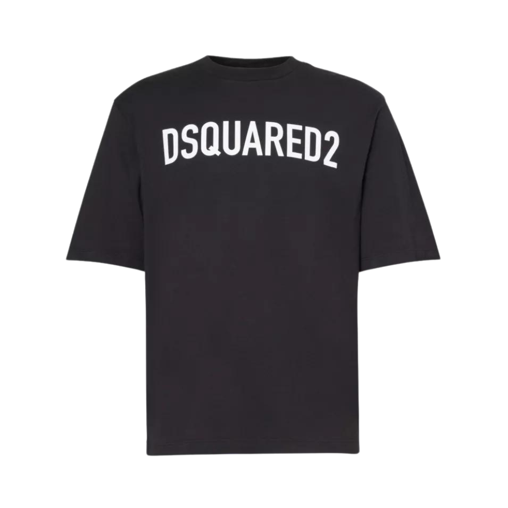 DSQUARED2 Brand-print crewneck regular-fit cotton-jersey T-shirt