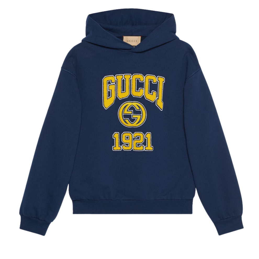 GUCCI COTTON JERSEY HOODED SWEATSHIRT