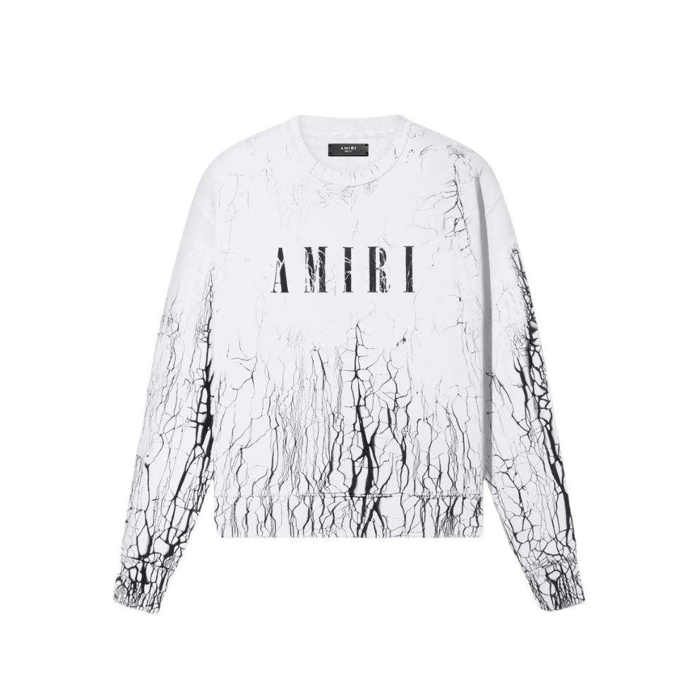 AMIRI CRACKED DYE CORE LOGO CREWNECK