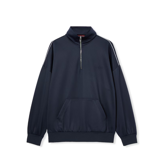 GUCCI Technical jersey sweatshirt with embossed logo