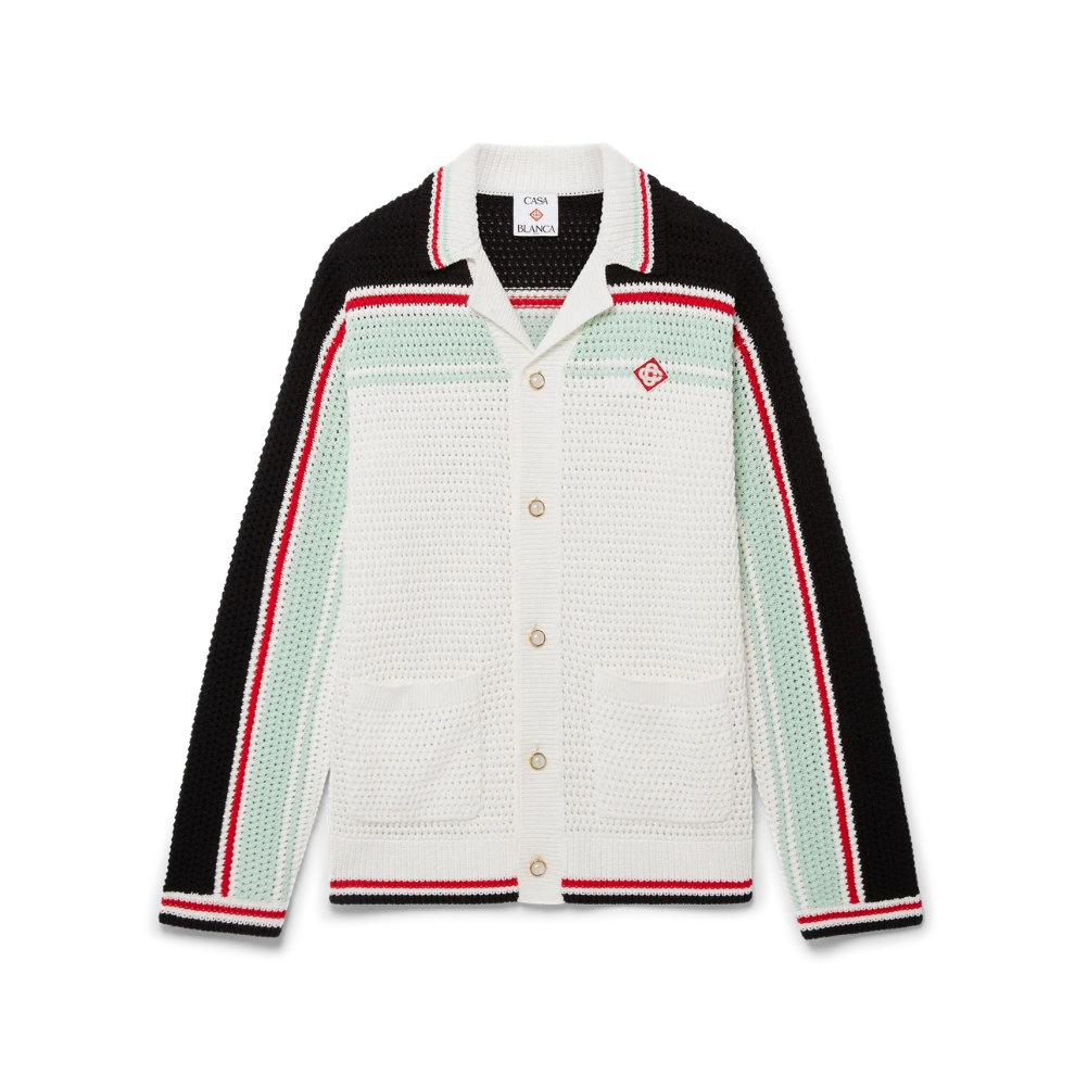 Casablanca Cotton Tennis Crochet Shacket
