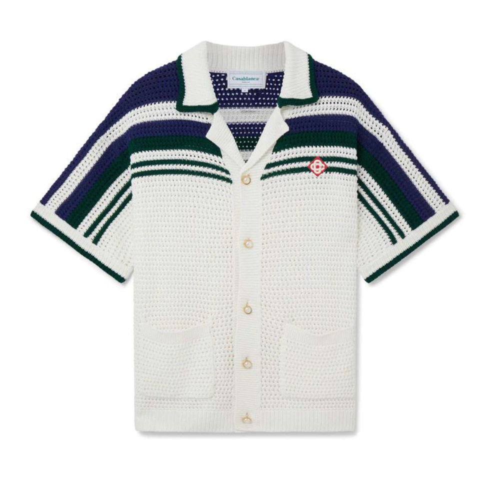 CASABLANCA Crochet Tennis Shirt