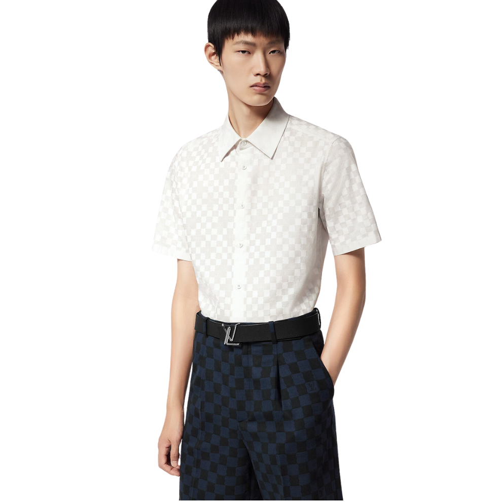 LOUIS VUITTON Short-Sleeved Cotton Shirt