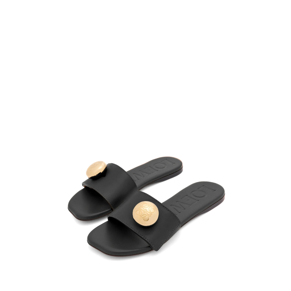 Loewe Pebble slide in soft calfskin