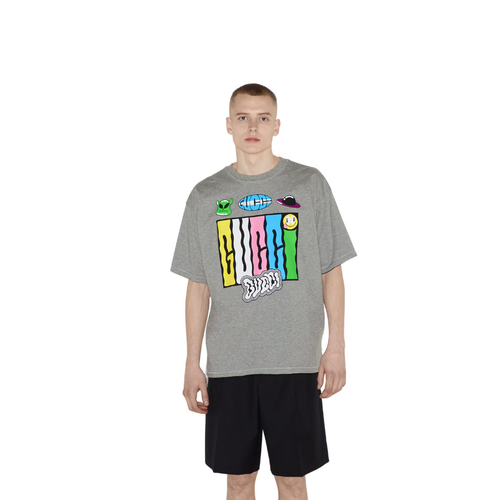 GUCCI REVERSIBLE COTTON JERSEY T-SHIRT