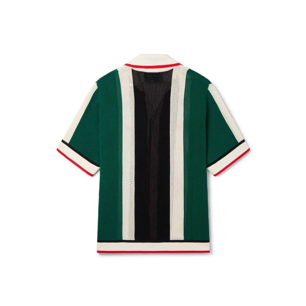 CASABLANCA Striped Mesh Shirt