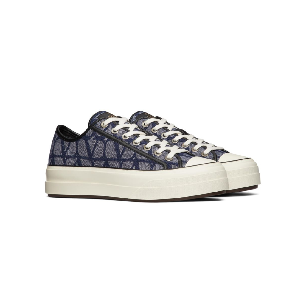 VALENTINO GARAVANI DENIM-EFFECT JACQUARD TOIL