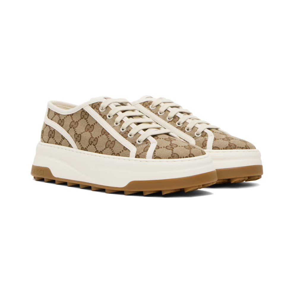 GUCCI Beige GG Sneakers