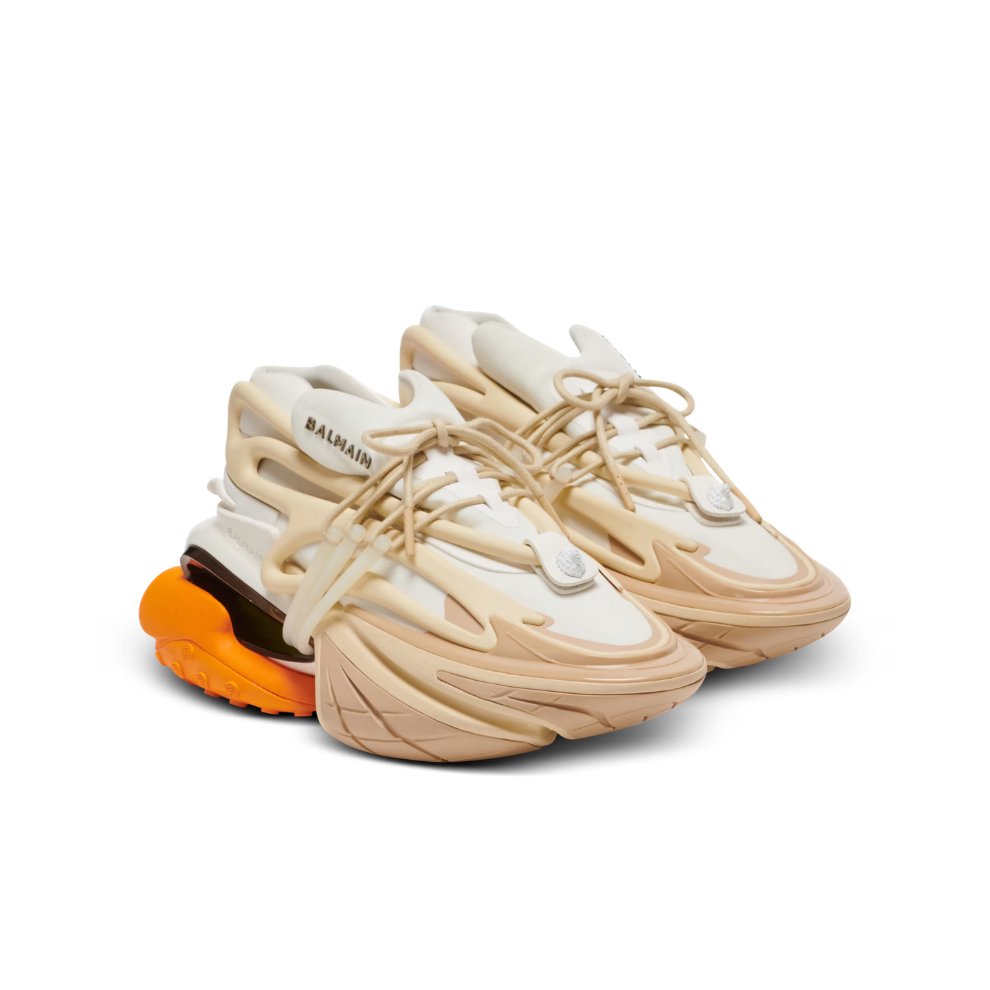 BALMAIN Unicorn sneakers in neoprene and leather