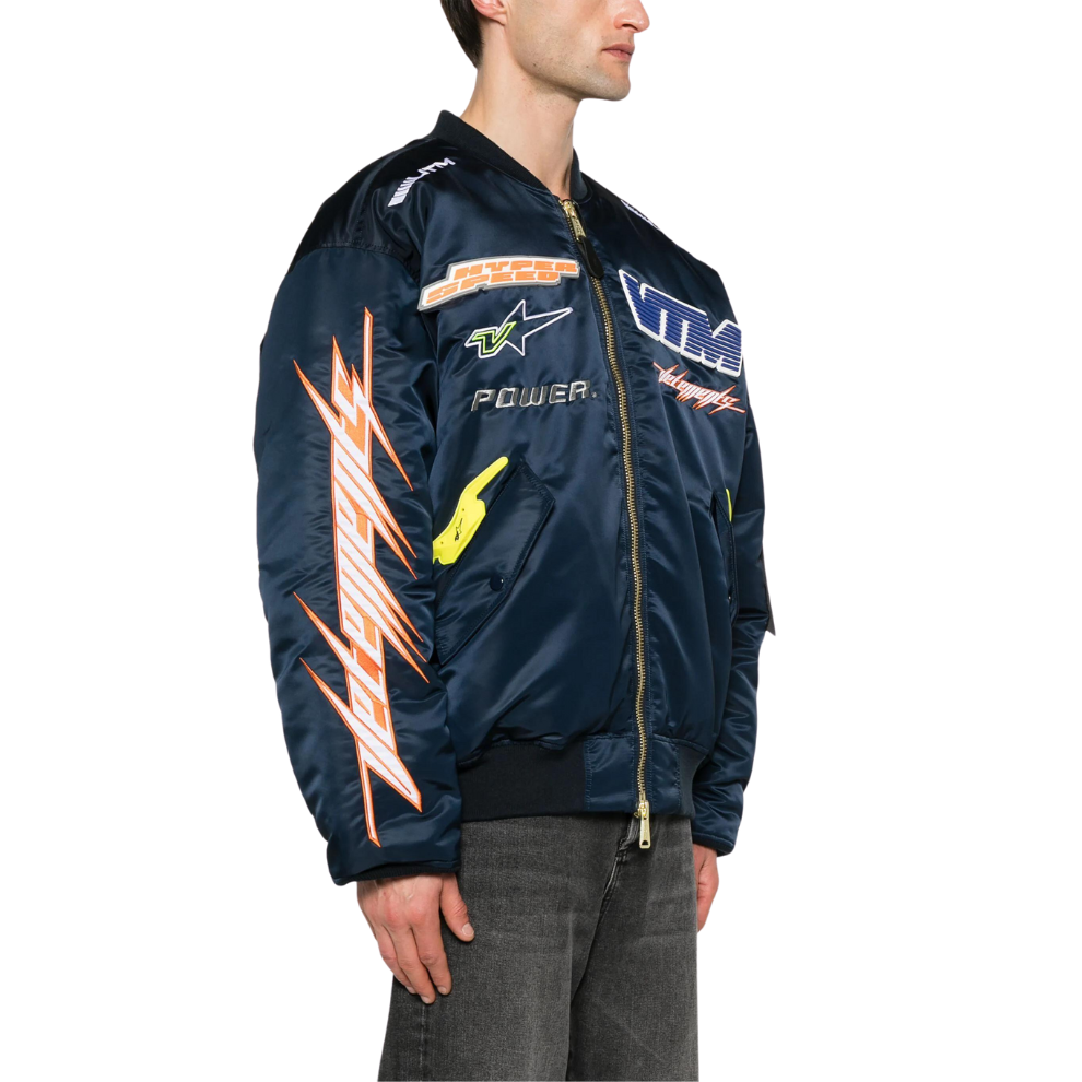 VETEMENTS logo-appliqué bomber jacket