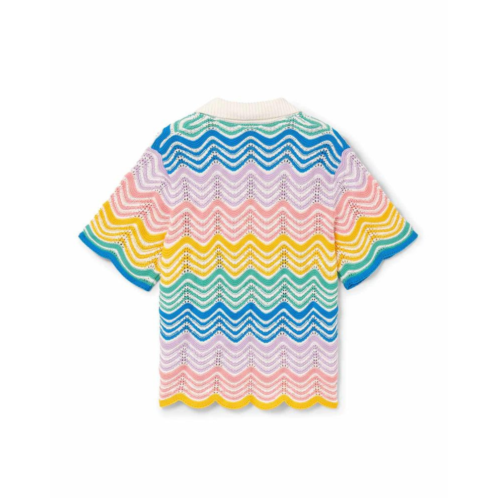 CASABLANCA Gradient Wave Knit Shirt