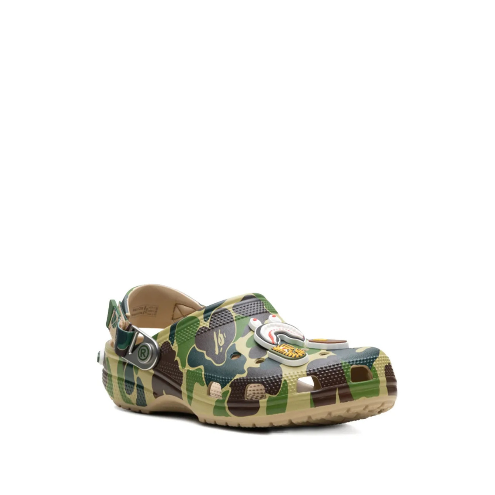A BATHING APE® x Crocs Classic "Chai" clogs