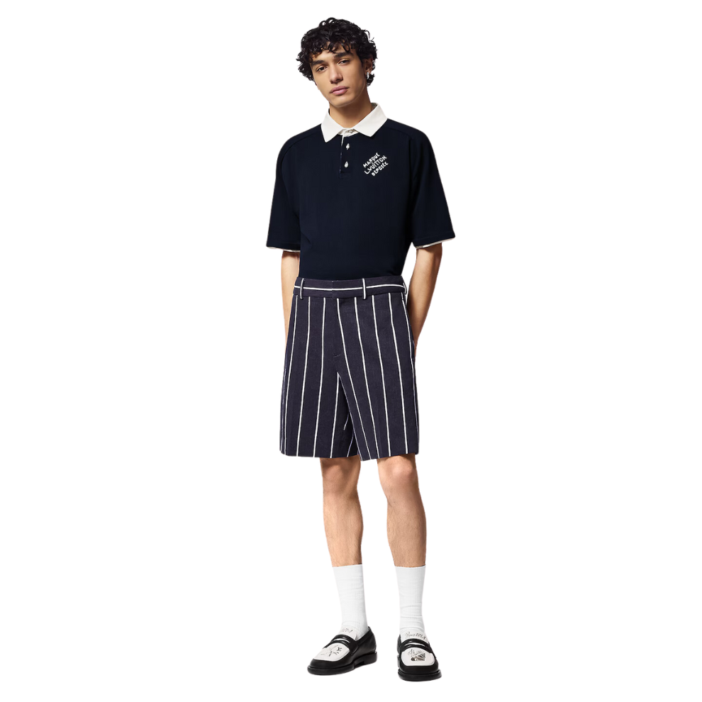 Louis Vuitton Embroidered Short-Sleeved Cotton Blend Polo Shirt