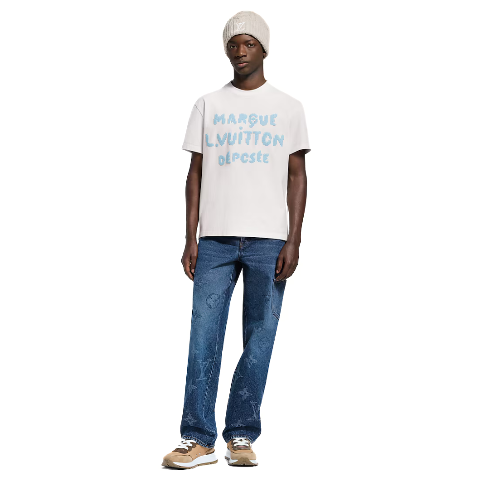 Gucci Embroidered Signature T-Shirt