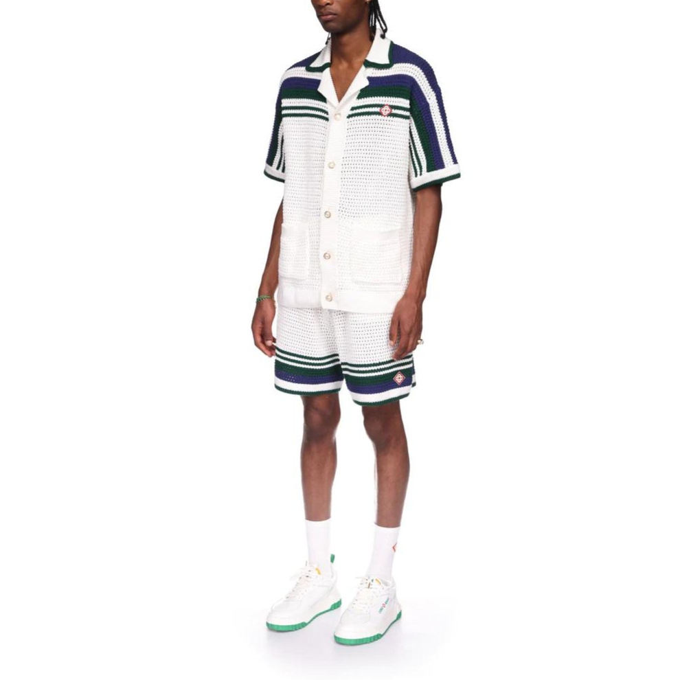CASABLANCA Crochet Tennis Shirt