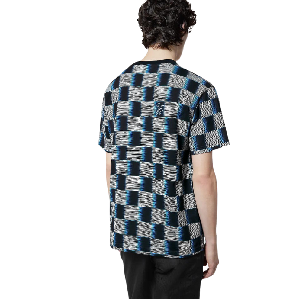 Damier Short-Sleeved Cotton T-Shirt