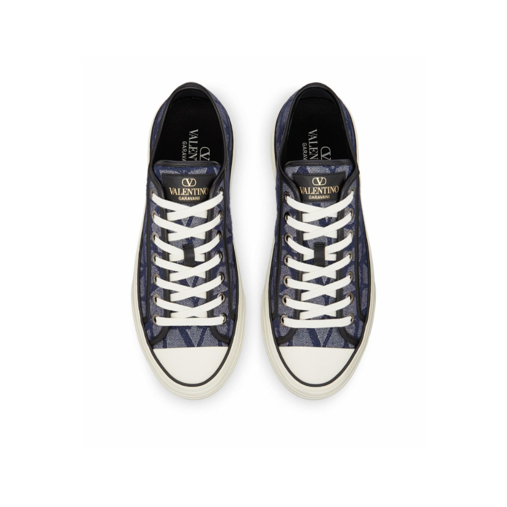 VALENTINO GARAVANI DENIM-EFFECT JACQUARD TOIL