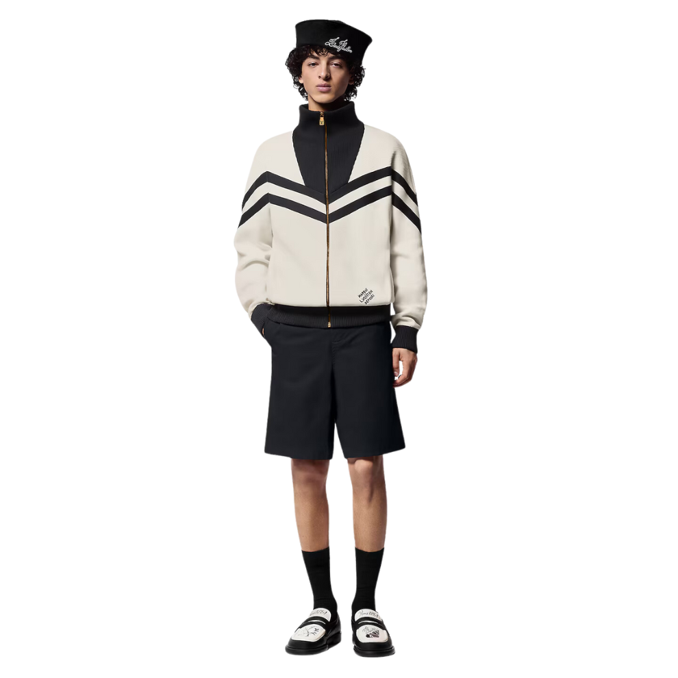 LOUIS VUITTON Knitted Cotton Sailor Blouson