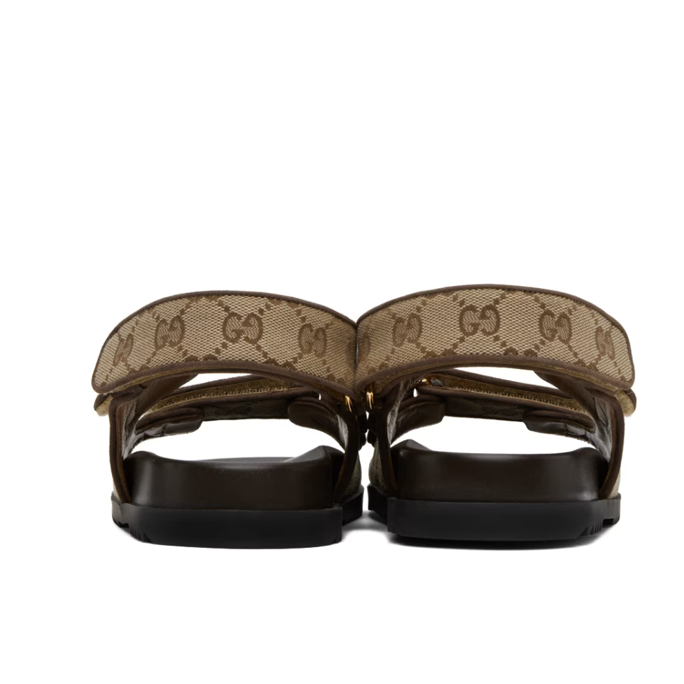GUCCI Beige Double G Sandals