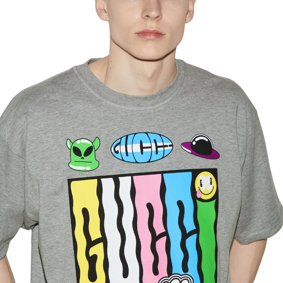 GUCCI REVERSIBLE COTTON JERSEY T-SHIRT