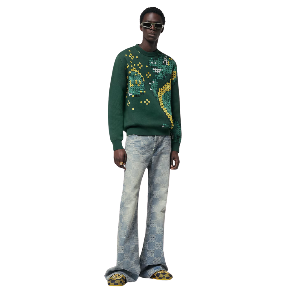 LOUIS VUITTON Cotton Jacquard Crewneck