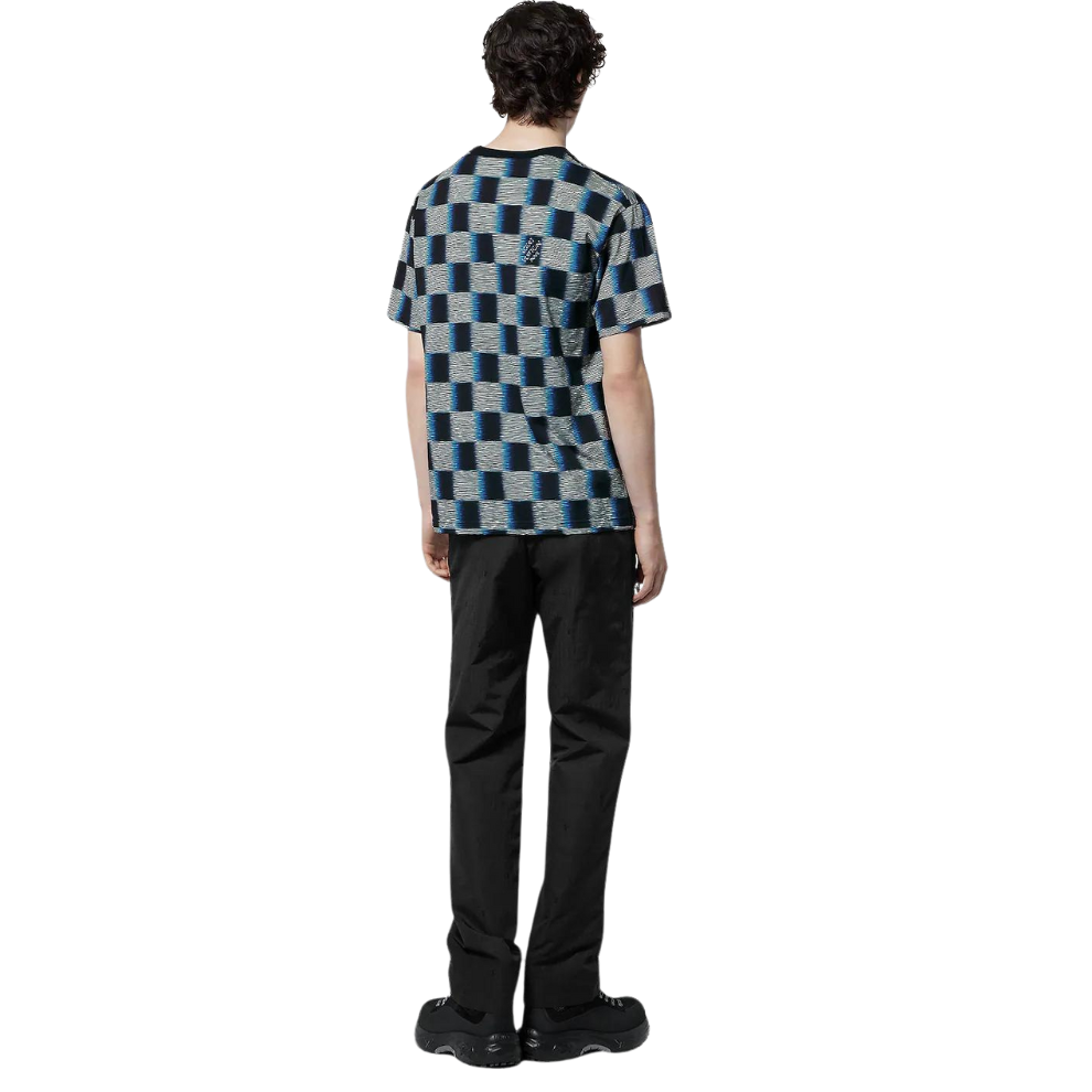 Damier Short-Sleeved Cotton T-Shirt