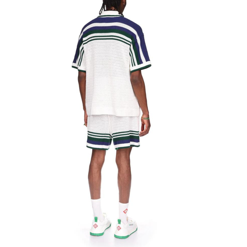 CASABLANCA Crochet Tennis Shirt