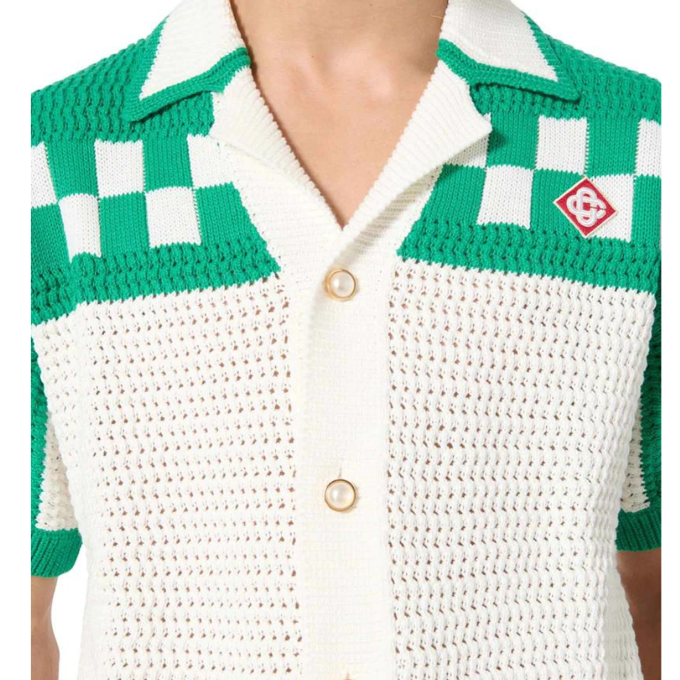 Casablanca Knitted Crochet Shirt