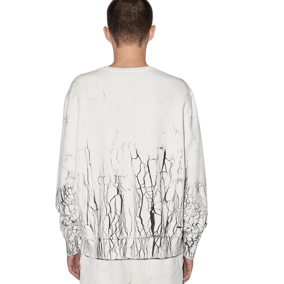 AMIRI CRACKED DYE CORE LOGO CREWNECK