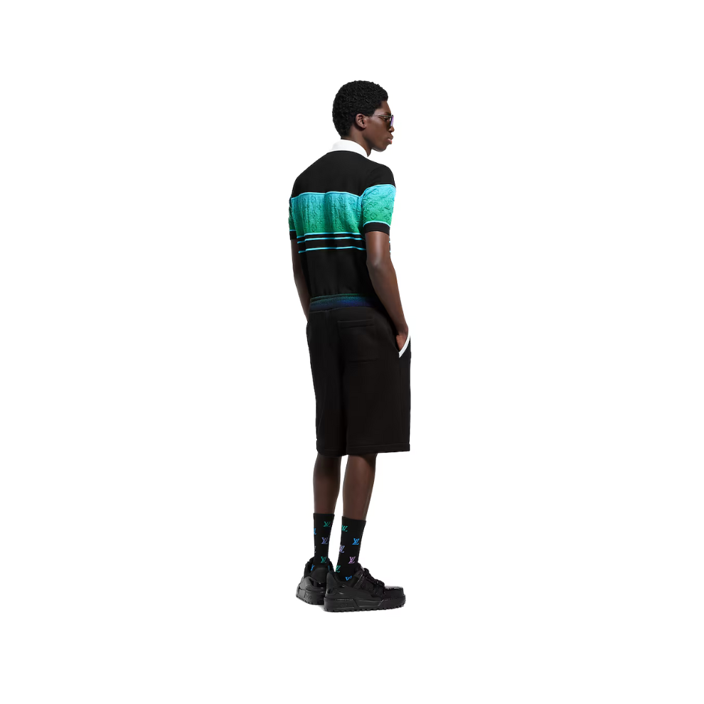 Louis Vuitton Iridescent Jacquard Short-Sleeved Polo