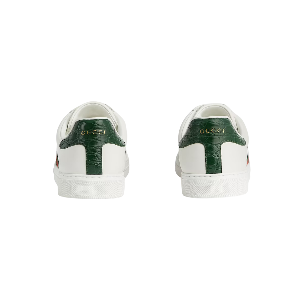 GUCCI MEN'S ACE TRAINER WITH WEB