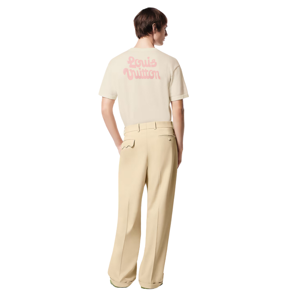 LOUIS VUITTON Short-Sleeved Cotton Knitted Crewneck