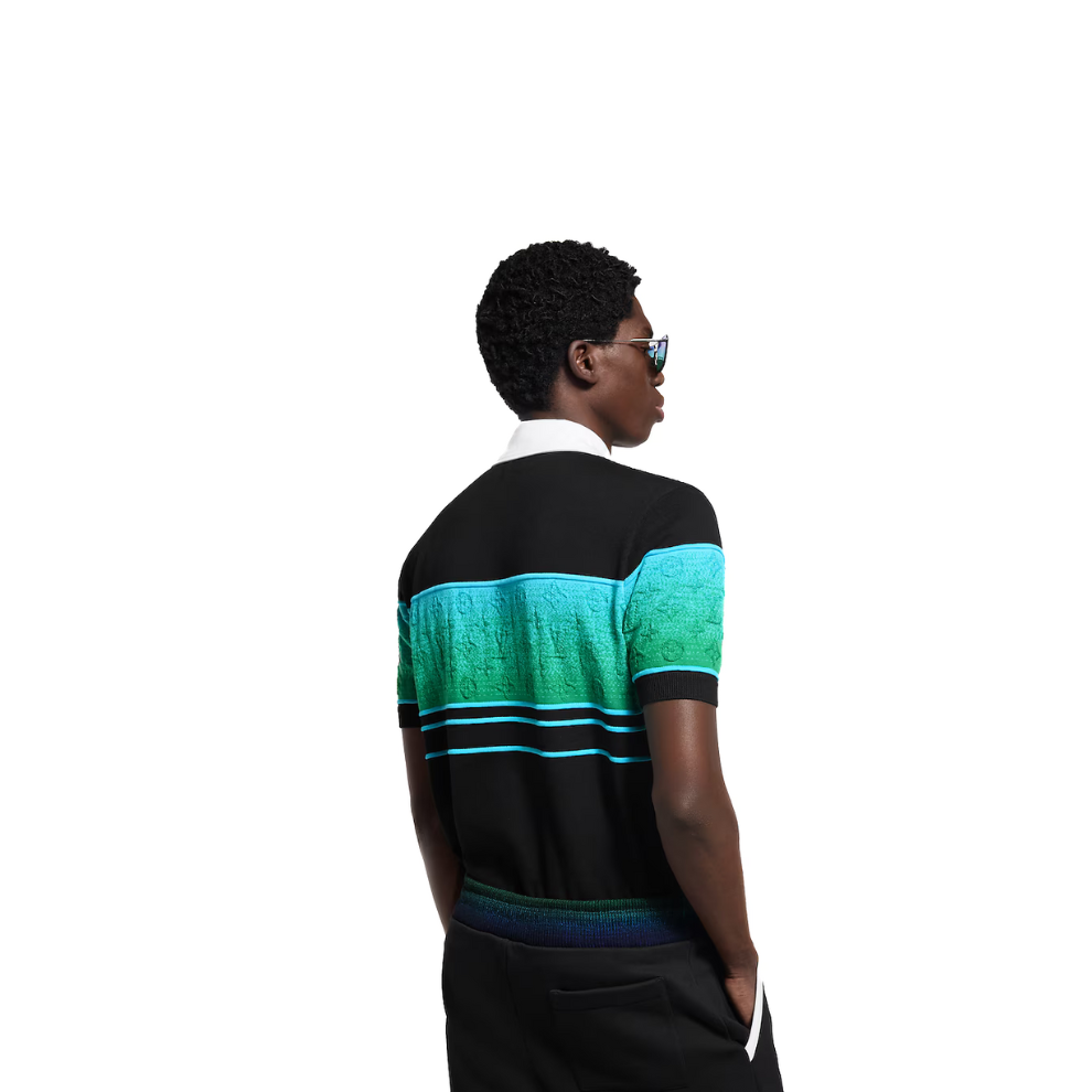 Louis Vuitton Iridescent Jacquard Short-Sleeved Polo