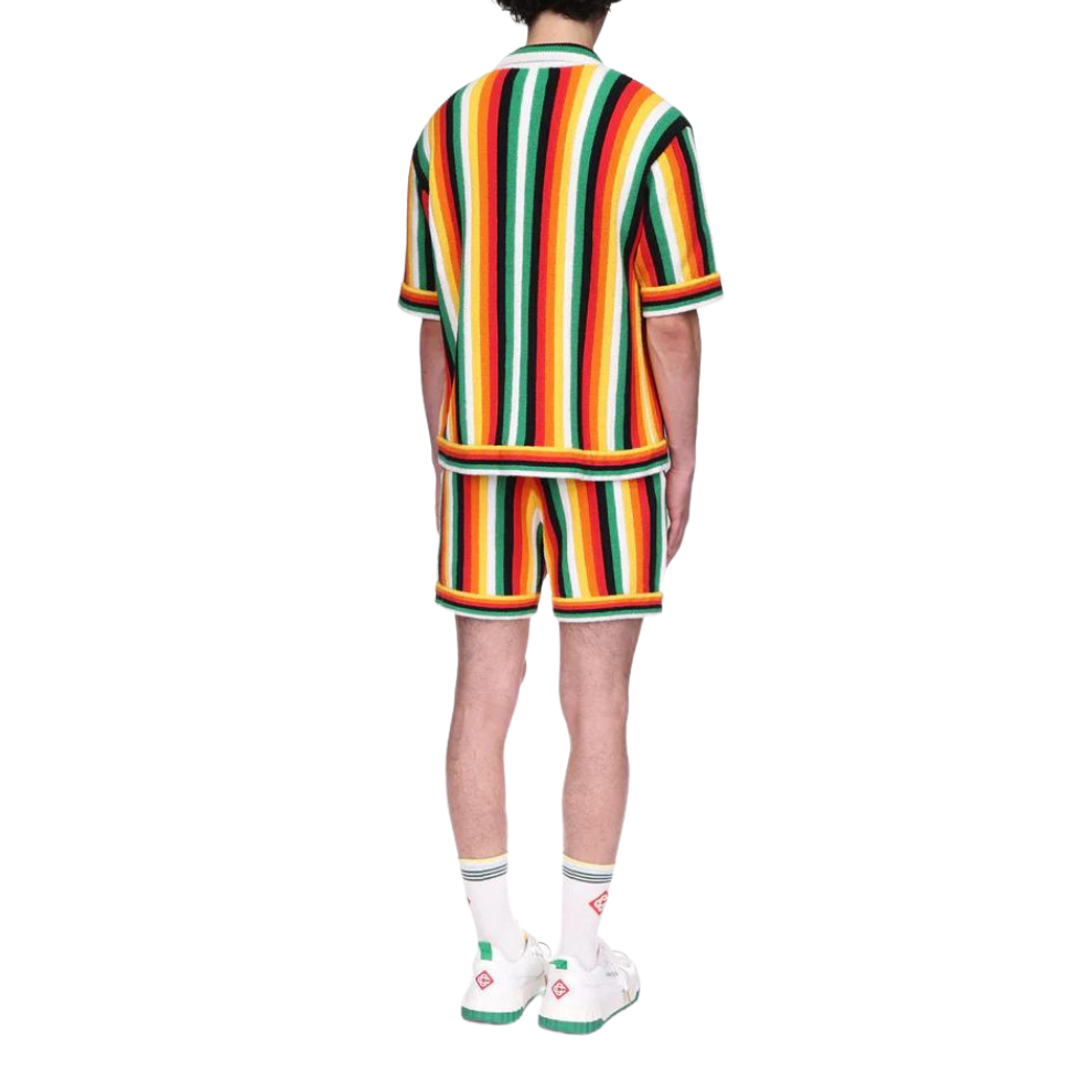 CASABLANCA Striped Towelling Shirt