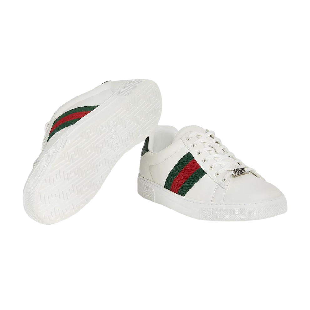 GUCCI MEN'S ACE TRAINER WITH WEB