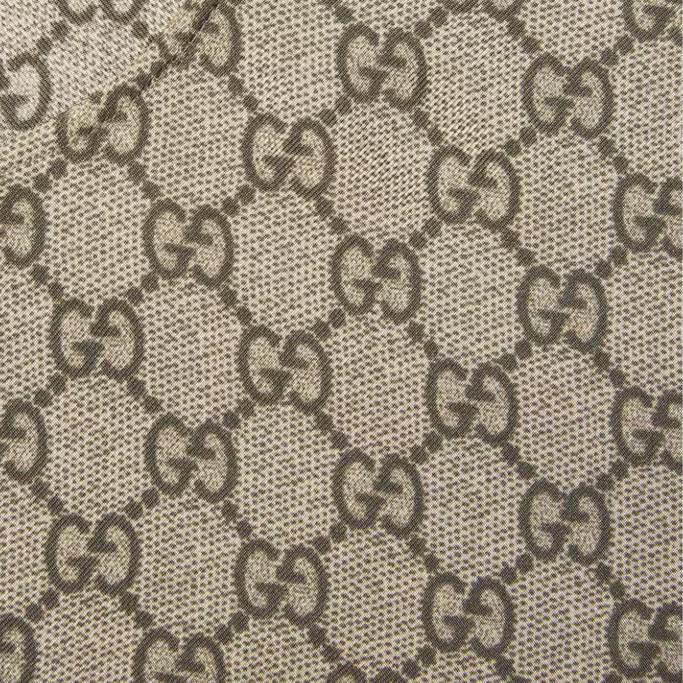 GUCCI GG Supreme print silk top