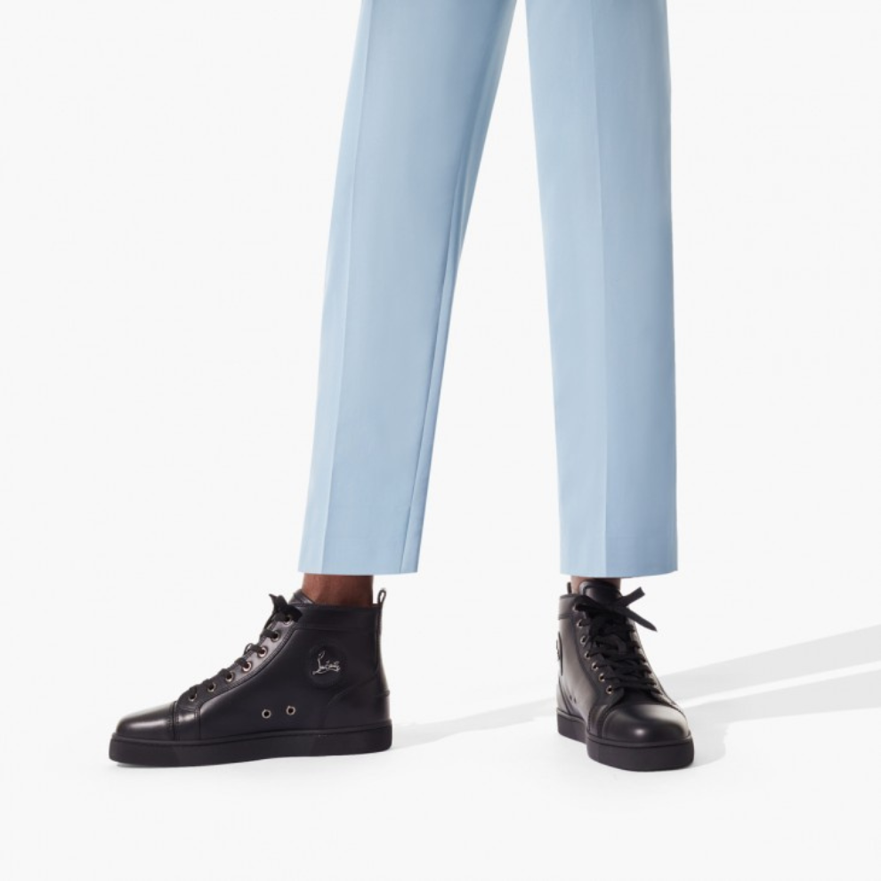 CHRISTIAN LOUBOUTIN Louis High-top sneakers - Calf leather - Black