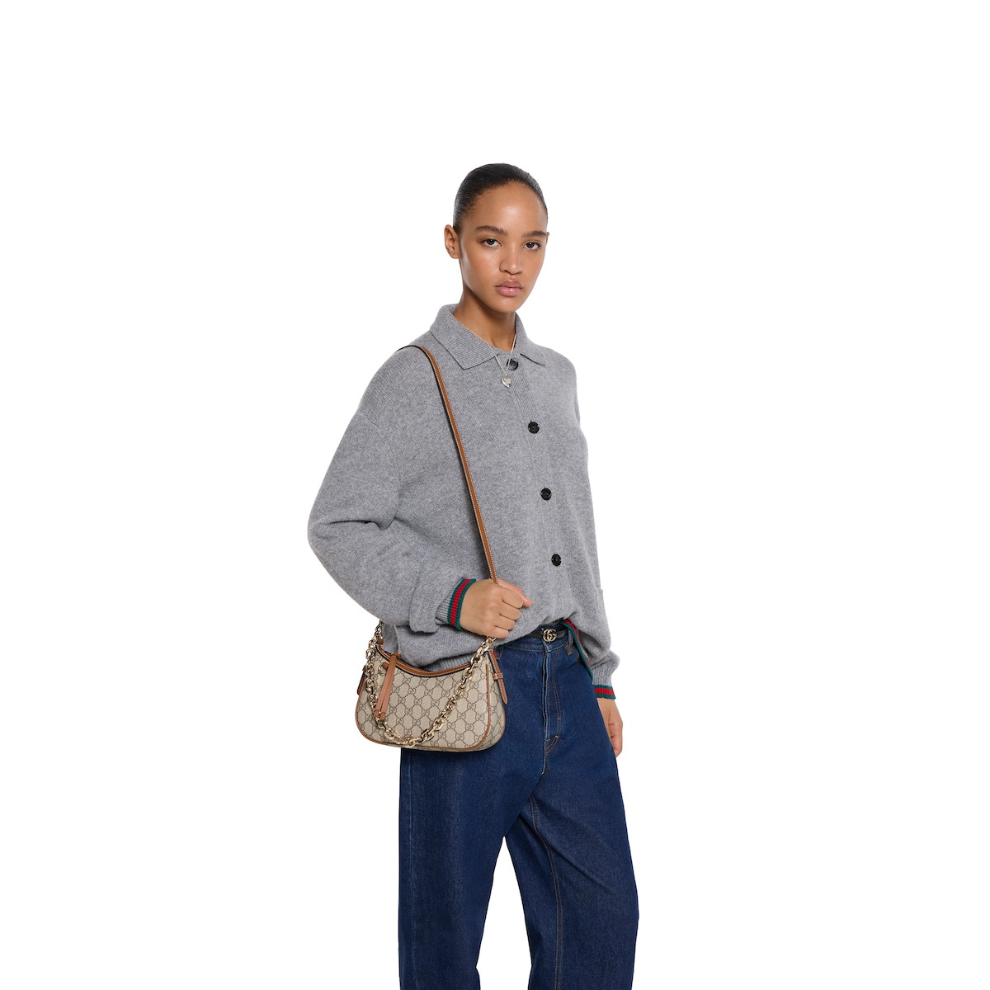 Gucci GG Emblem small shoulder bag