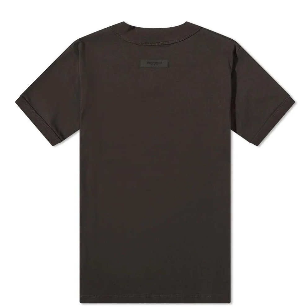 FEAR OF GOD ESSENTIALS V-NECK LOGO TEE IRON - Digital-Shoppers