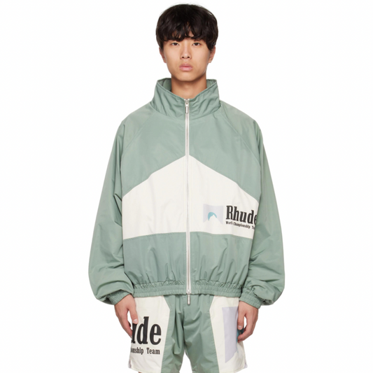 RHUDE Blue & Off-White Senna Flight Jacket