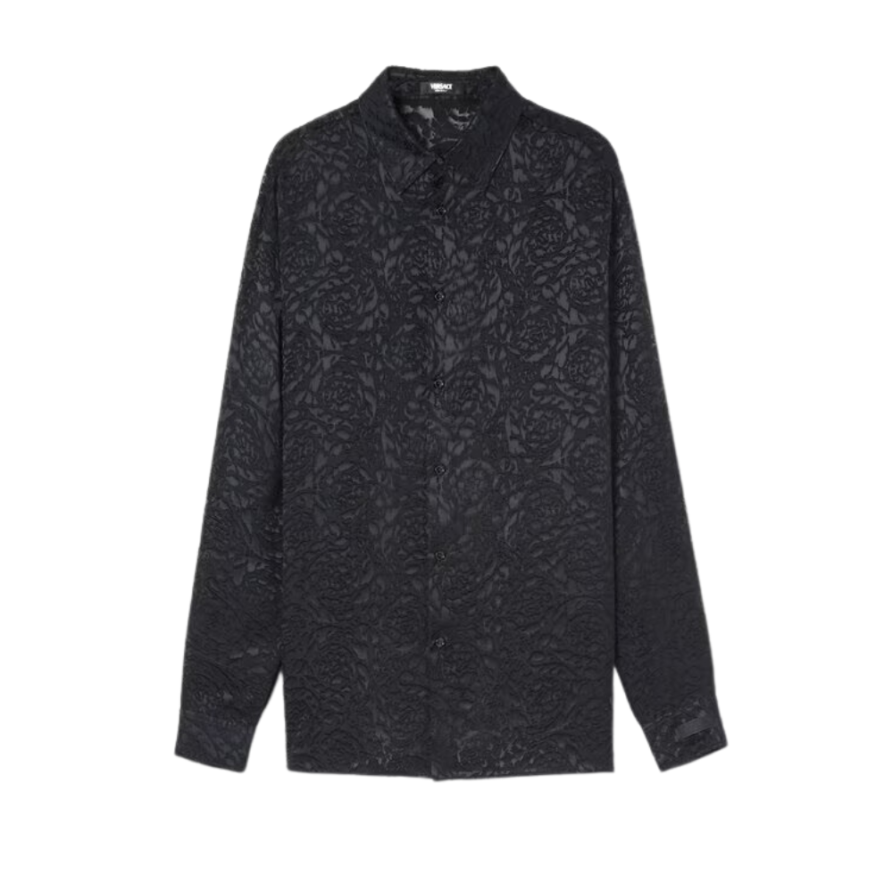 VERSACE BAROCCO DEVORÉ SILK SHIRT