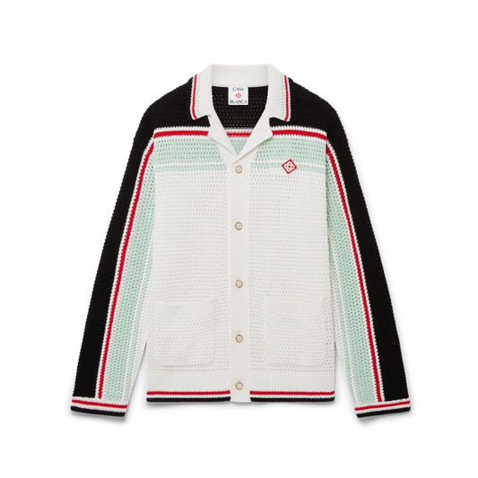 Casablanca Cotton Tennis Crochet Shacket