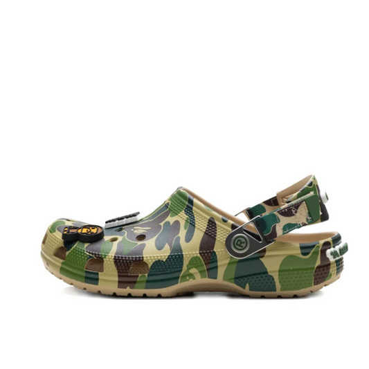 A BATHING APE® x Crocs Classic "Chai" clogs