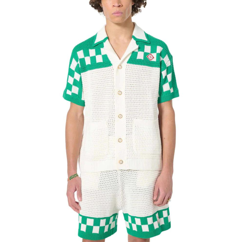 Casablanca Knitted Crochet Shirt