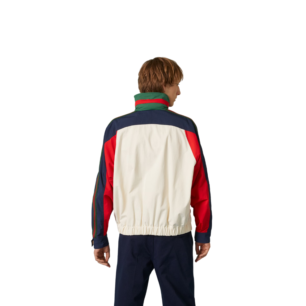 GUCCI COTTON NYLON JACKET WITH PATCH